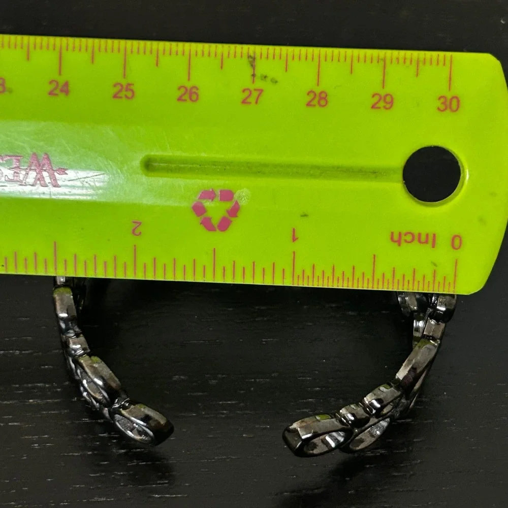 Studio Time Womens Quartz Watch Gunmetal Rhinestone Bangle‎ Bracelet STD1024T